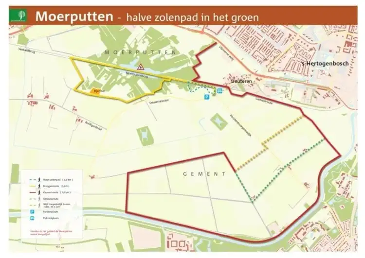 Moerputten-wandelroutes