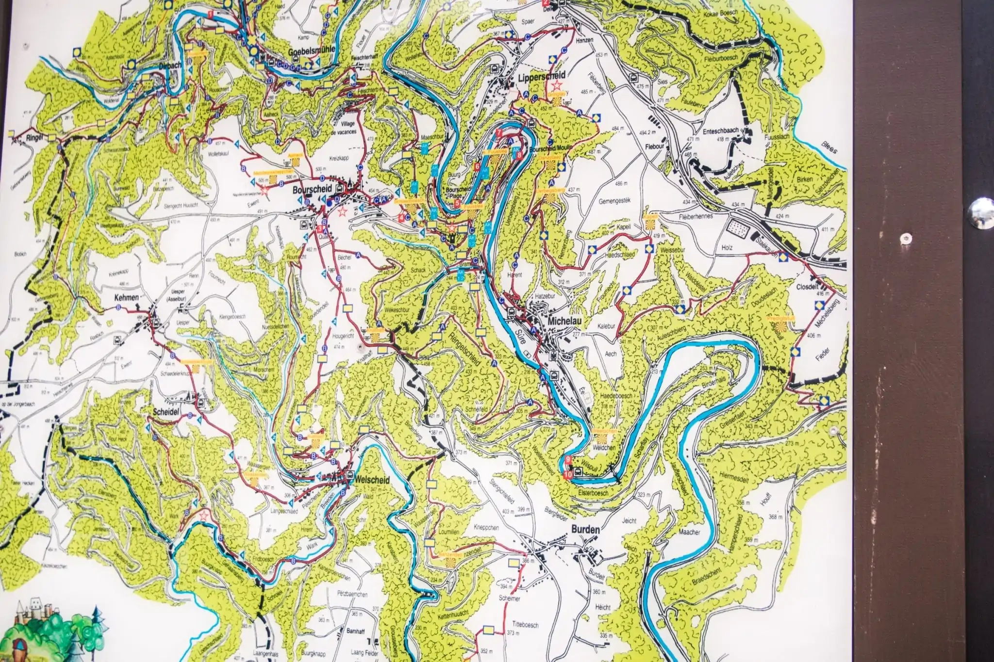 Escapardenne Trail kaart