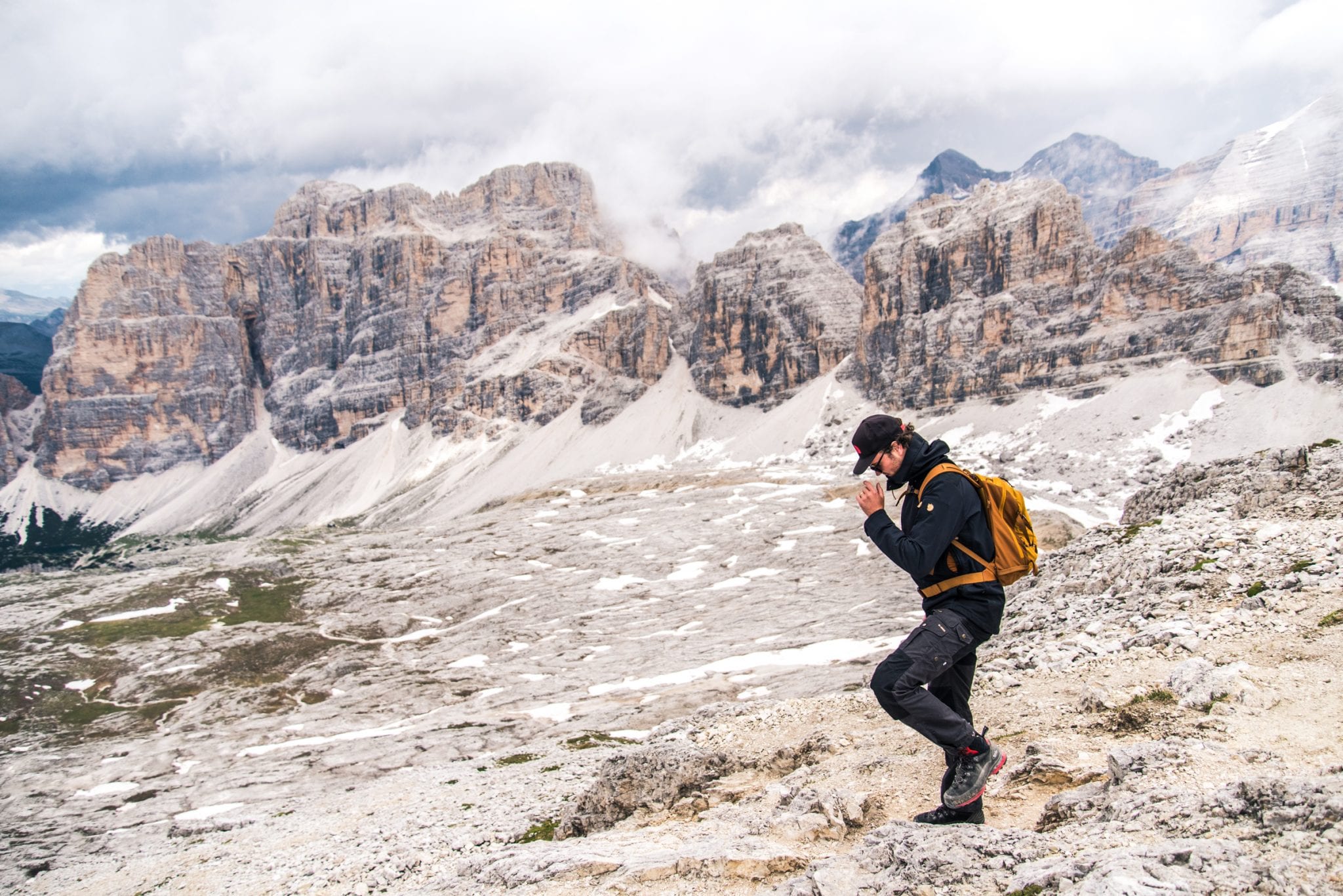 Lagazuoi is een van de plekken die je ook aandoet tijdens de Dolomiti trail