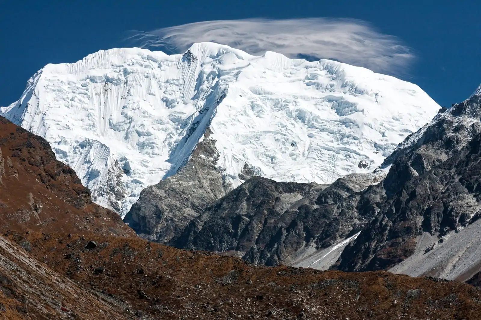 Mt. Shishapangma - hoogste bergen ter wereld