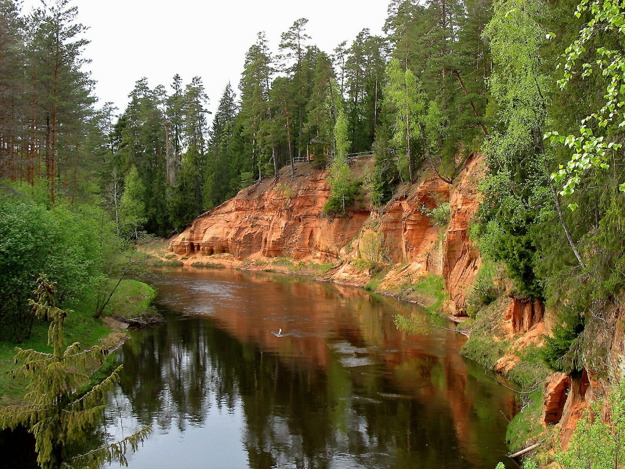 hikes in Letland rivier