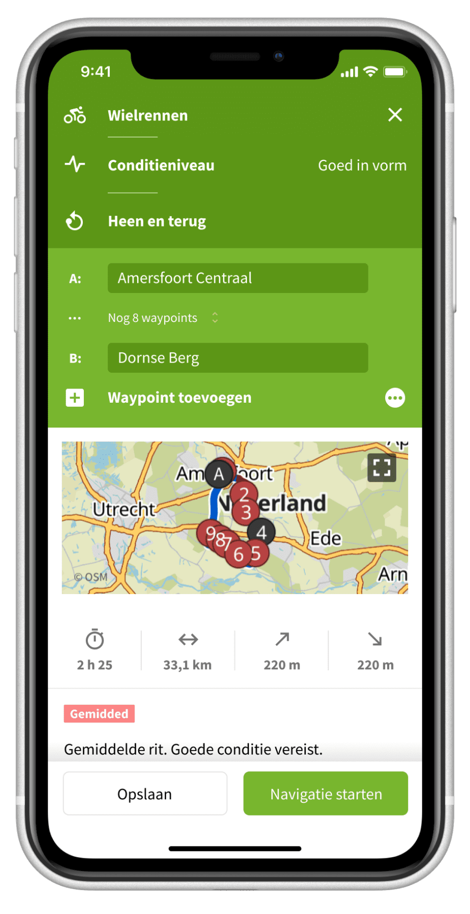 Komoot outdoor app