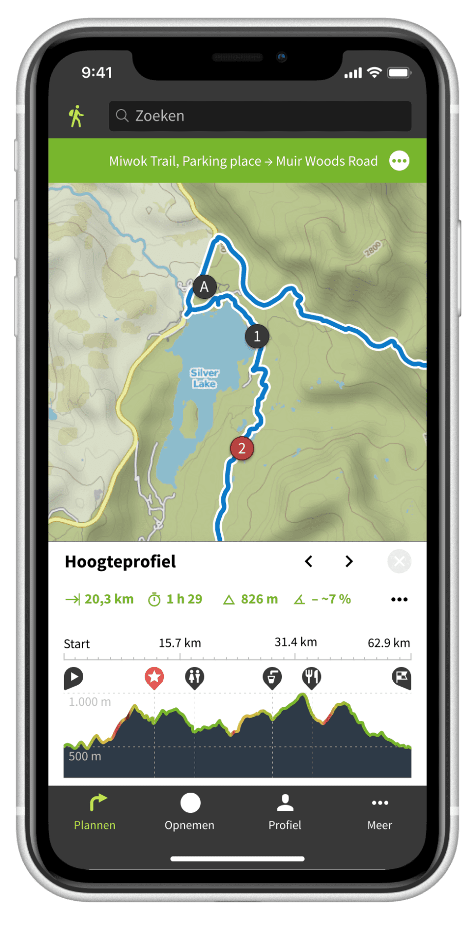 Komoot outdoor app