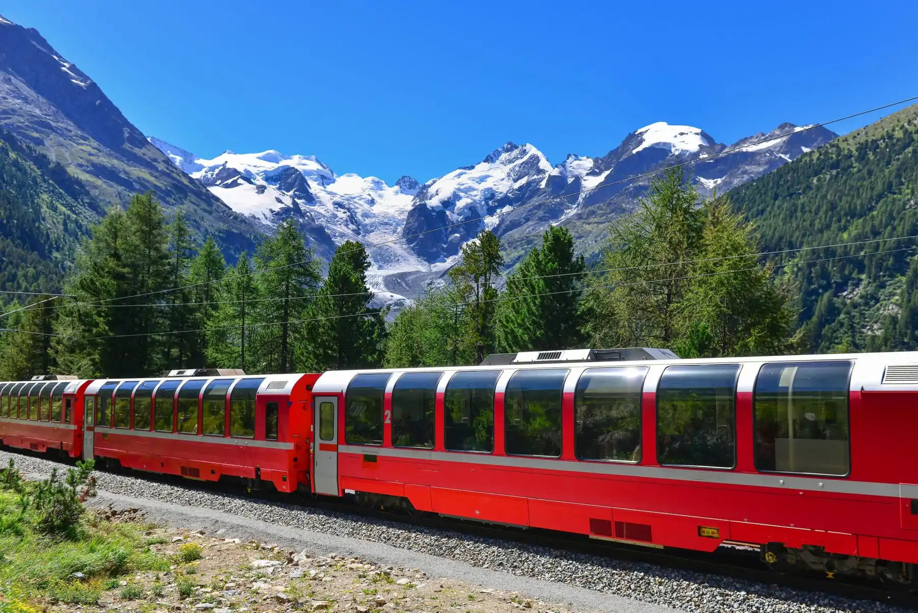 Mooiste treinreizen Europa Bernina Trein Zwitserland