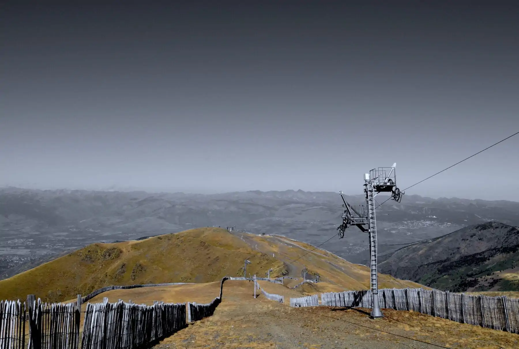 Verlaten skigebied Franse Alpen