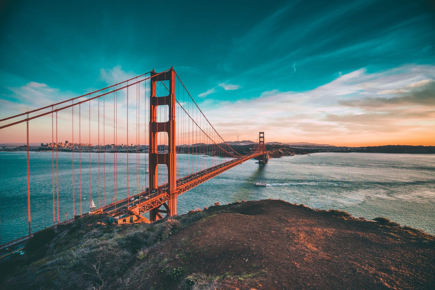 Golden Gate schone lucht Corona