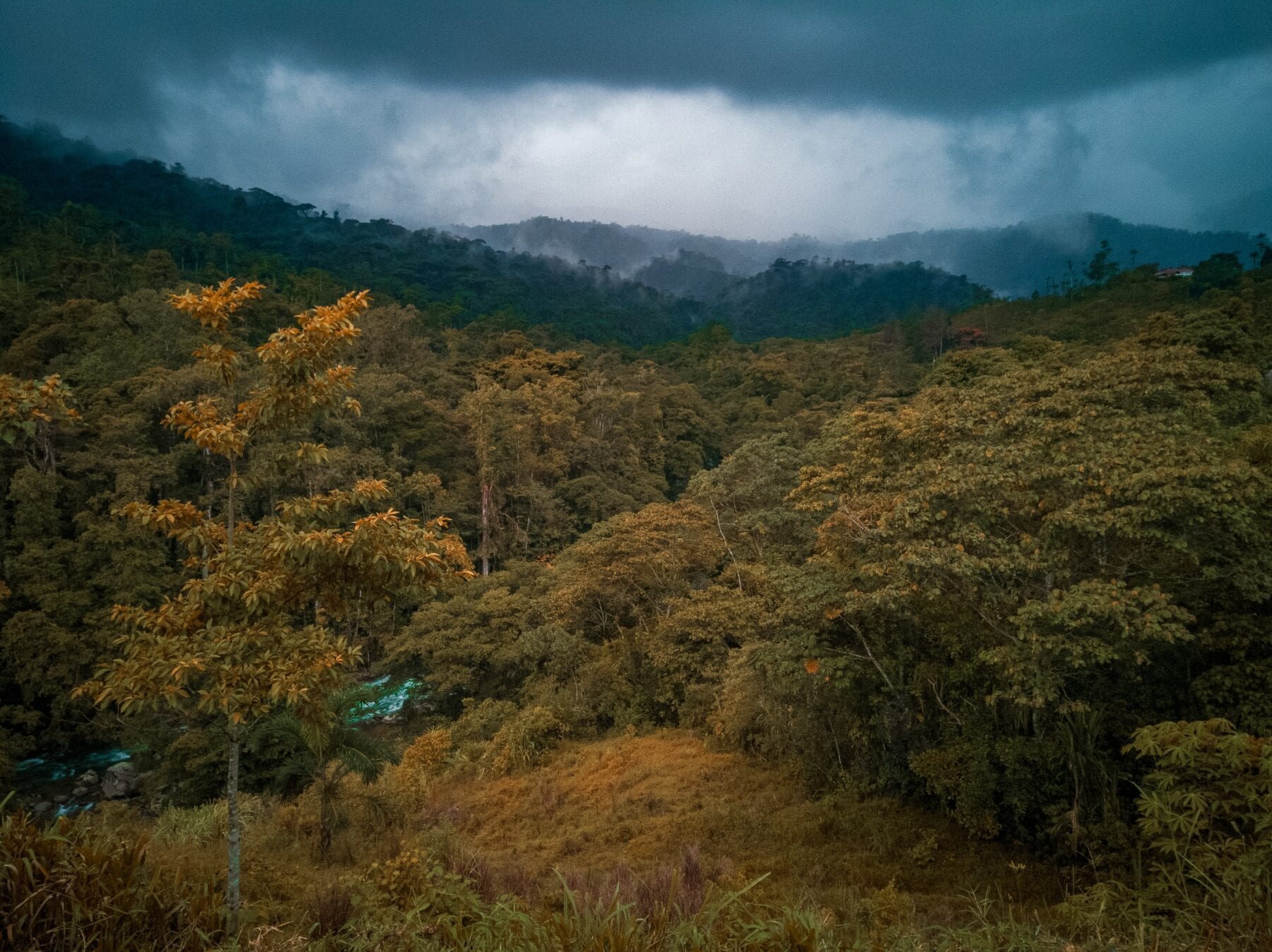 Uitzicht over de bergen van avontuurlijk Costa Rica