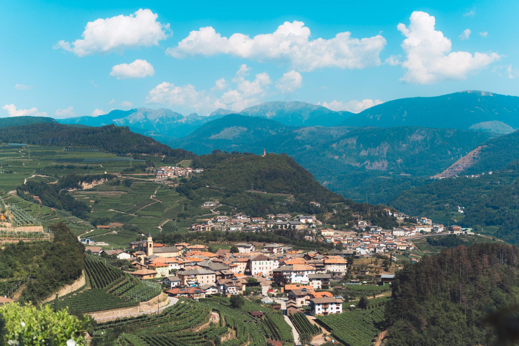 Piné Cembra dorp Trentino
