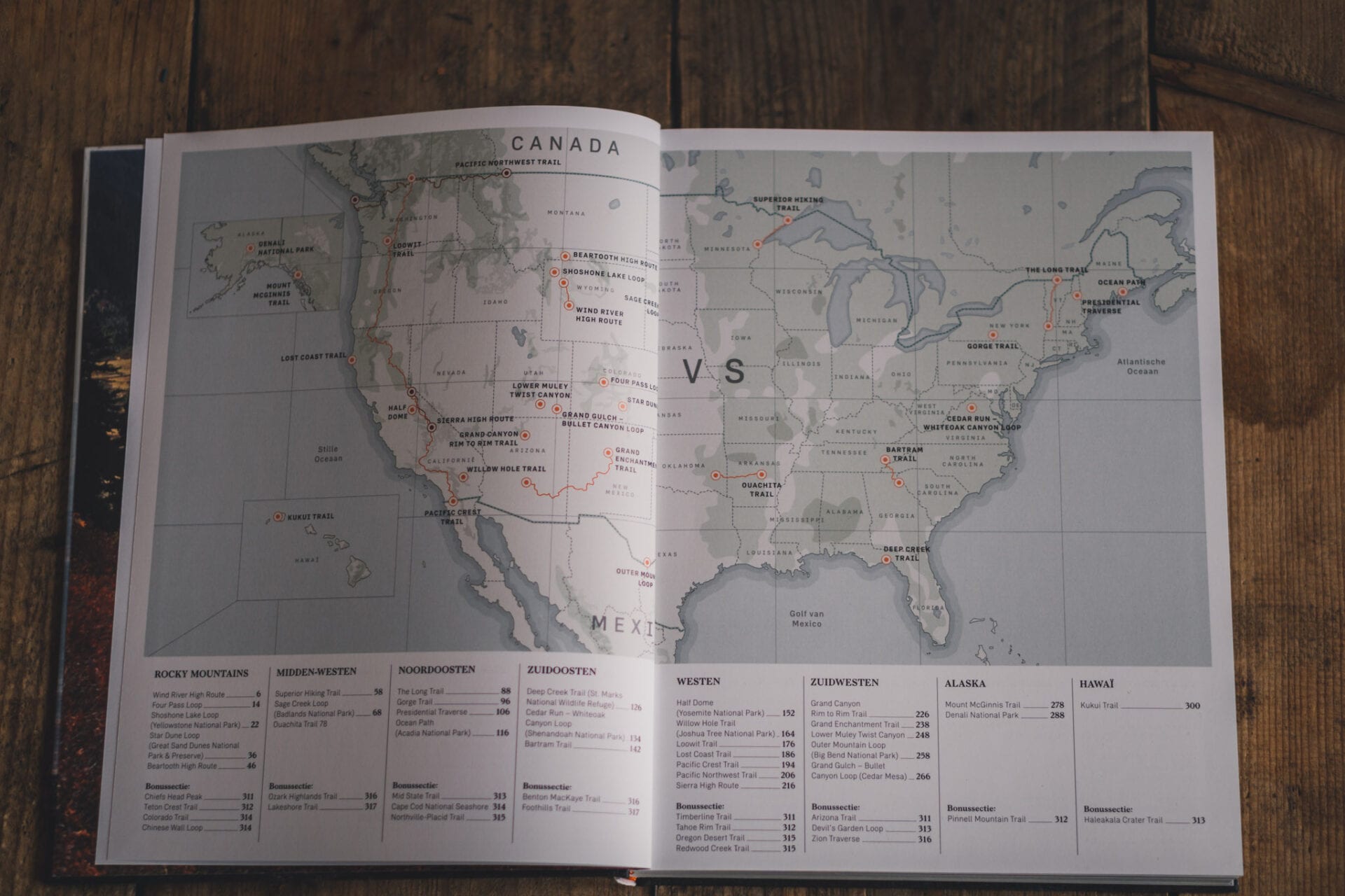 Wanderlust USA hét boek voor de avontuurlijke hiker The Hike
