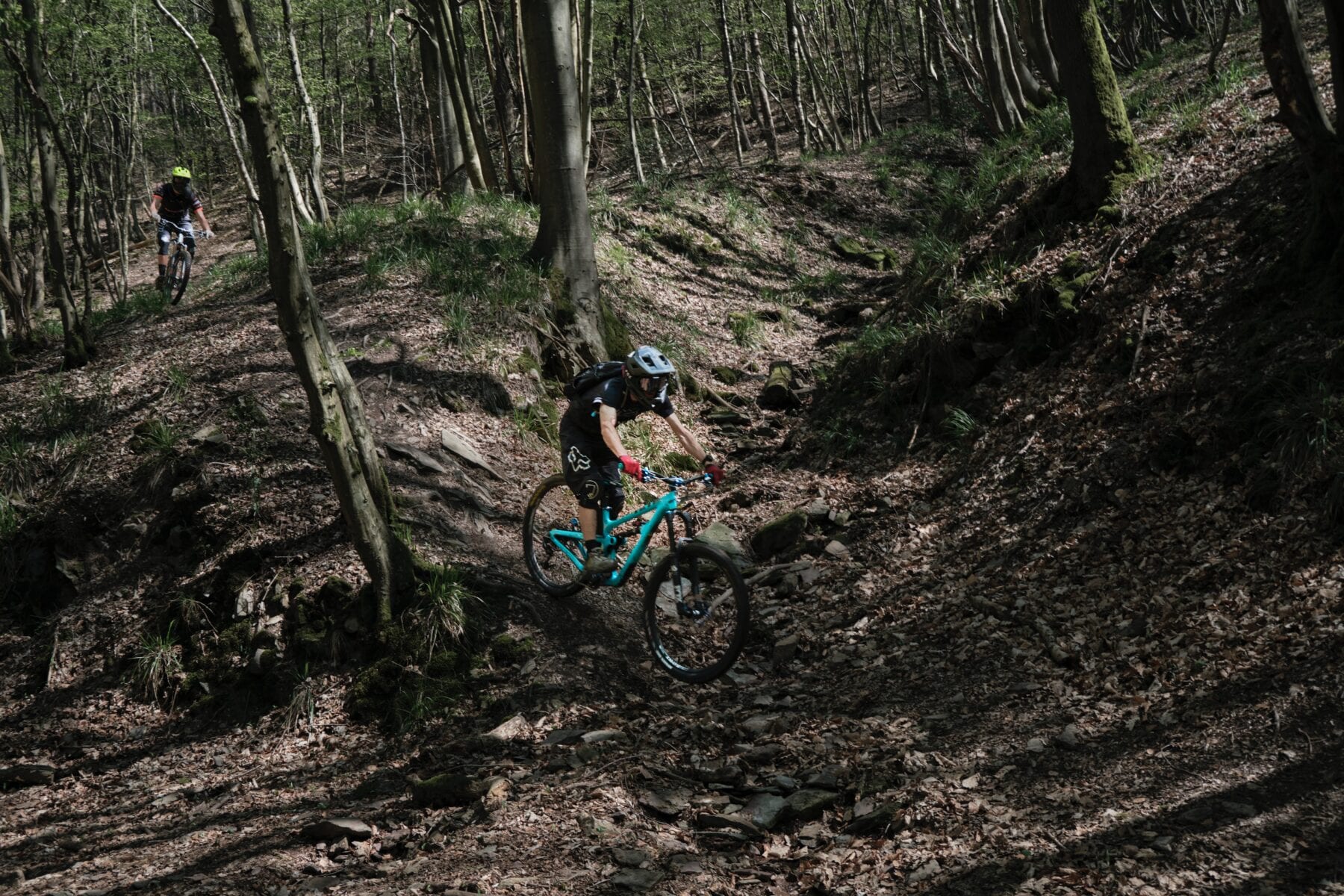 Beginnen met mountainbiken in het bos