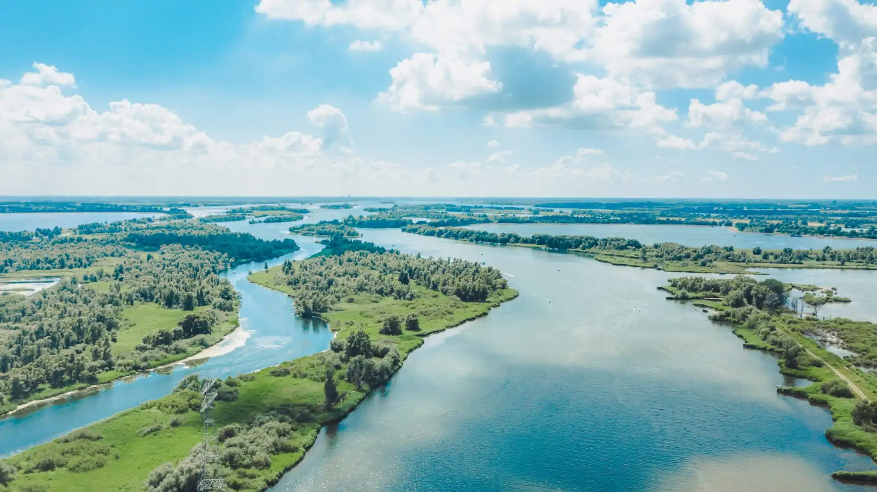 luchtfoto Biesbosch