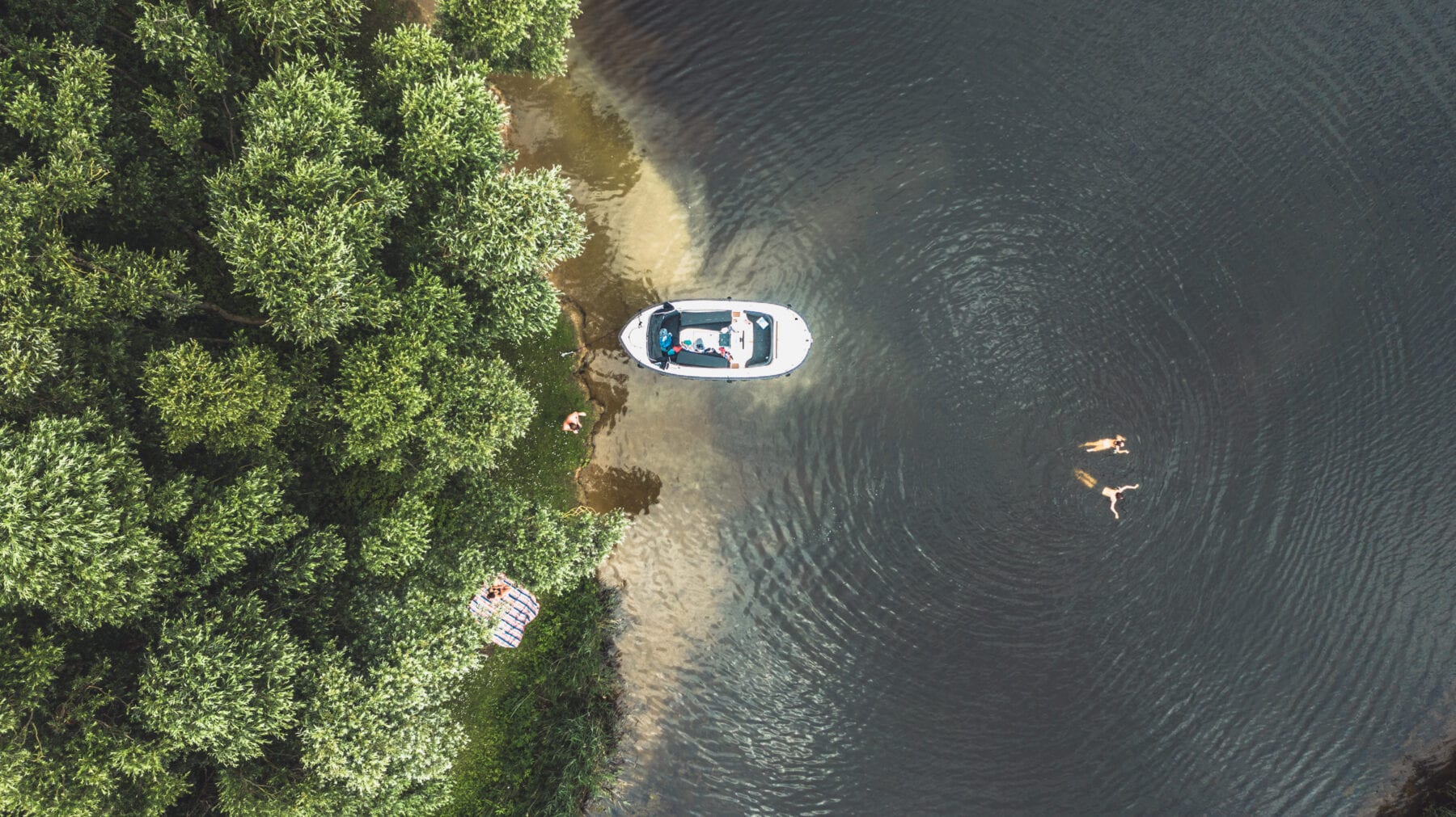 Biesbosch varen luchtfoto