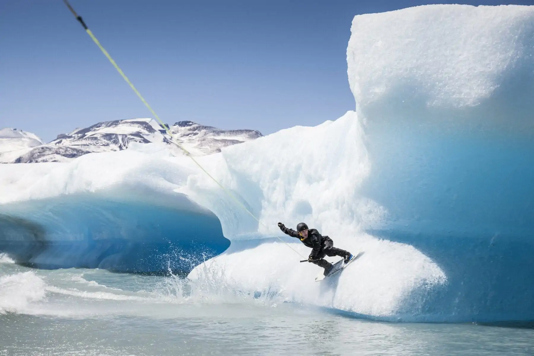 IJswakeboarden extreme sporten