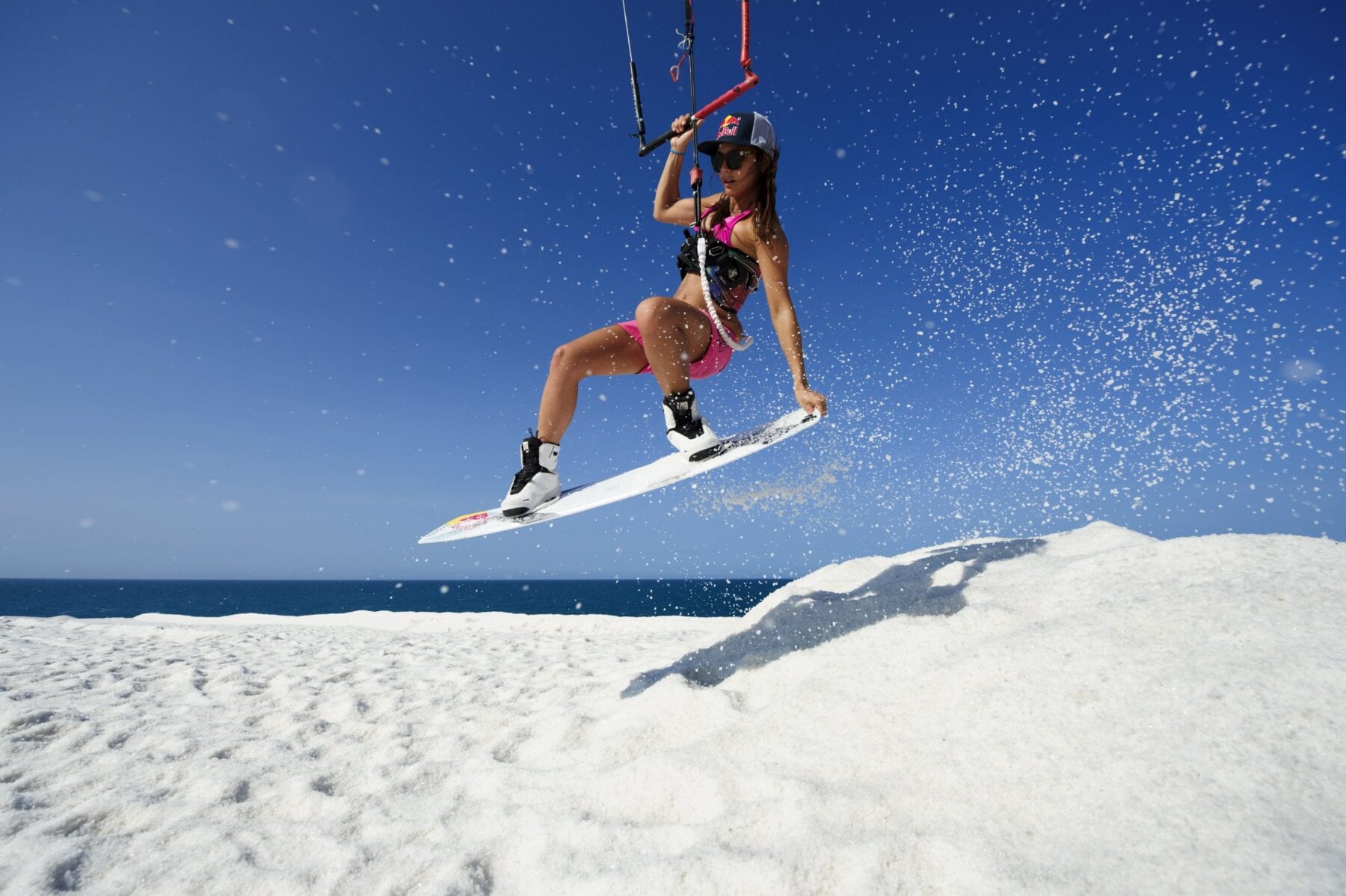 Kitesurfen op zout extreme sporten