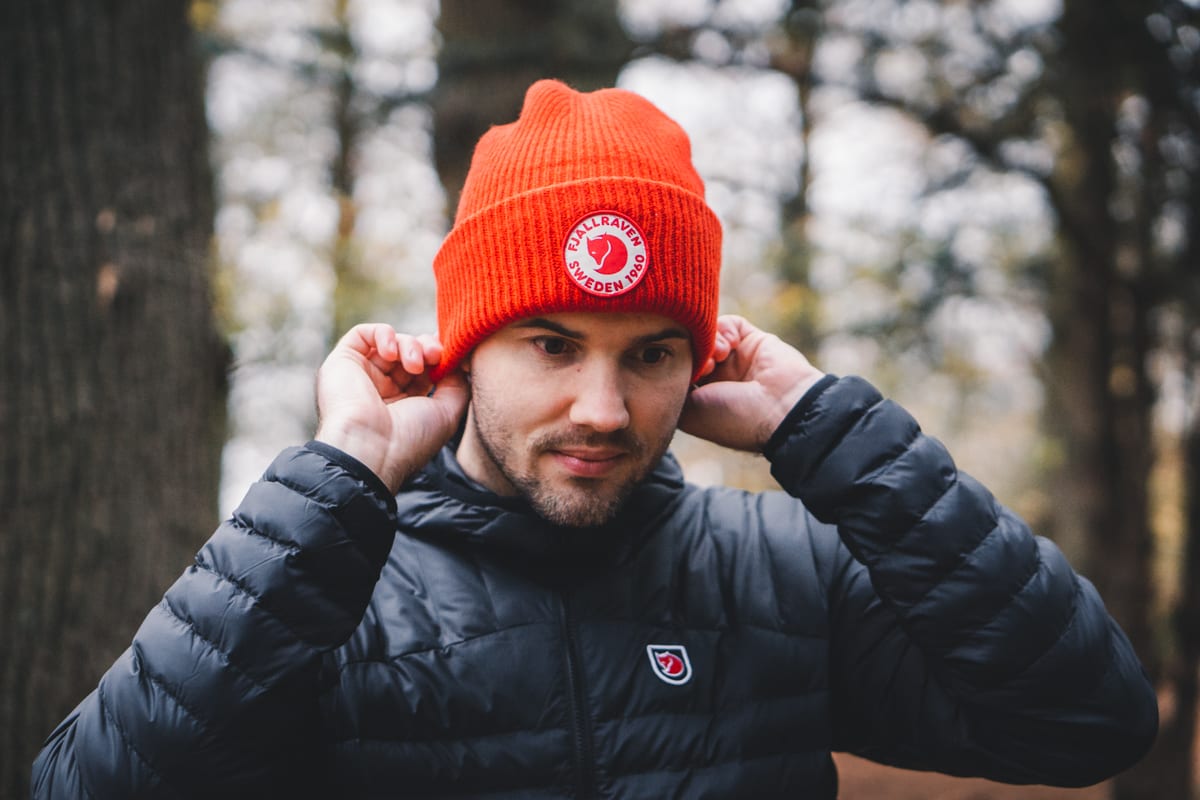 Fjällräven 1974 Expedition collectie hoodie en muts