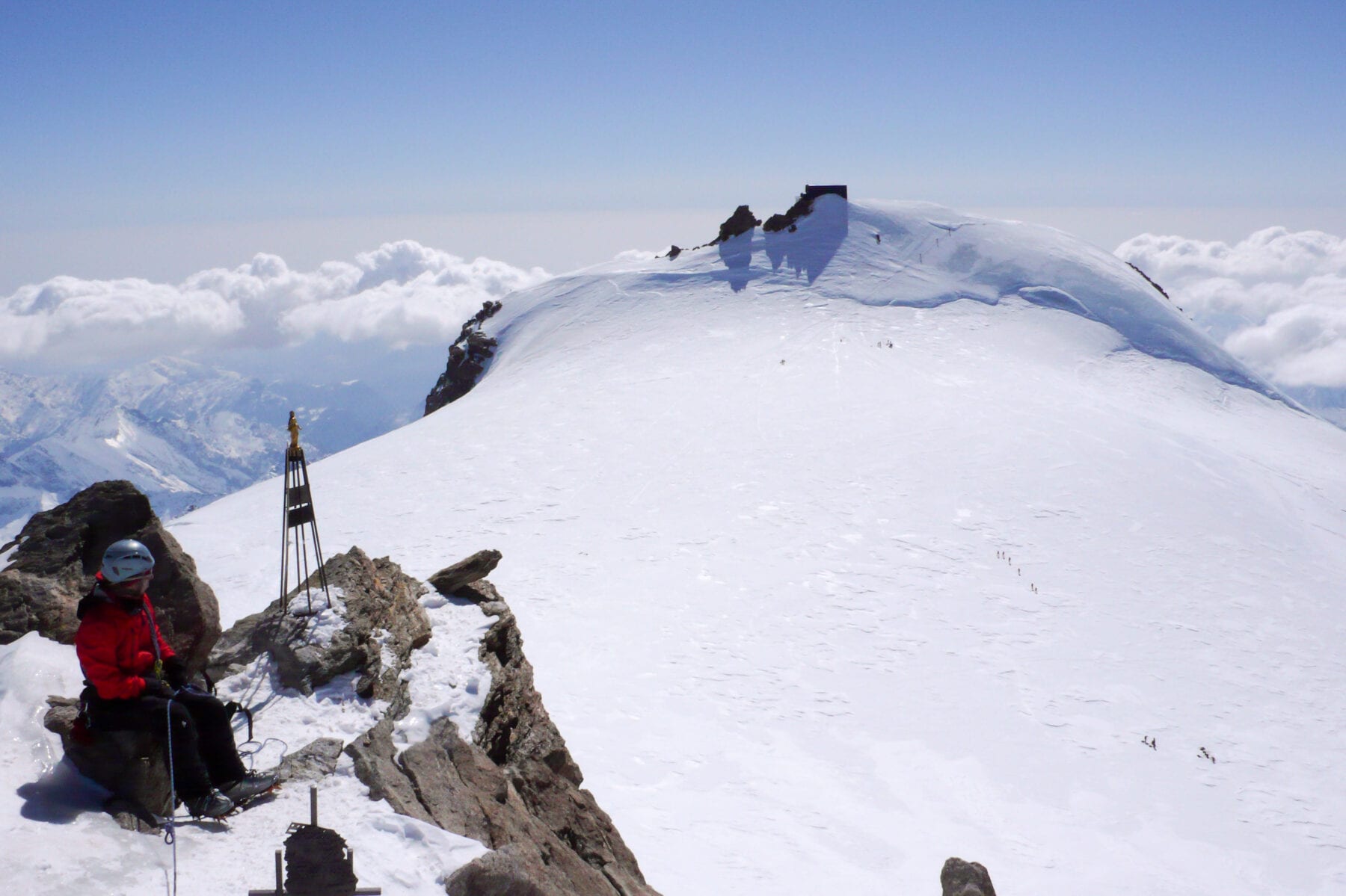 Zumsteinspitze is nummer drie van de hoogste bergen van Zwitserland
