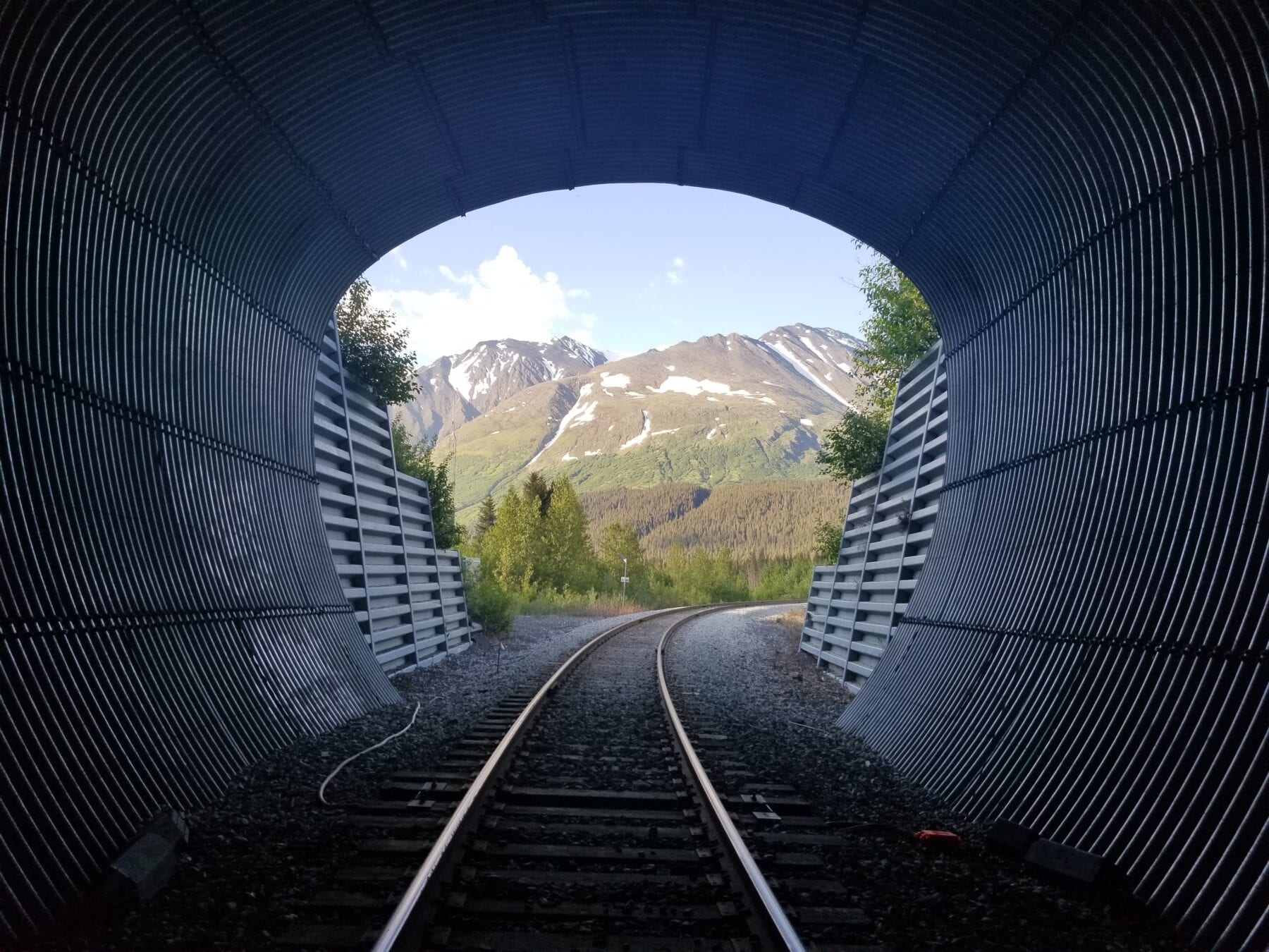 foto's alaska tunnel