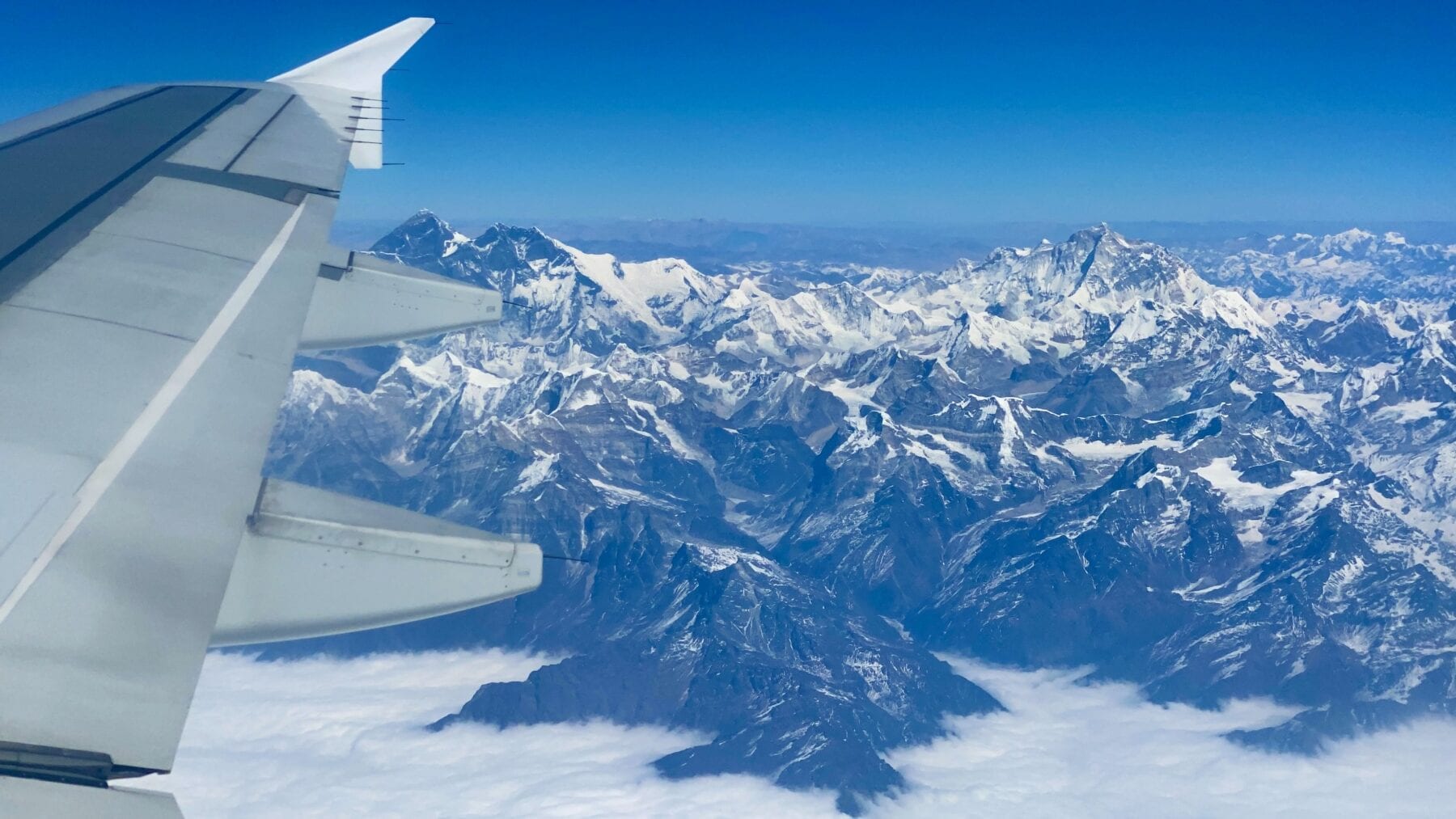 Mount Everest luchtfoto