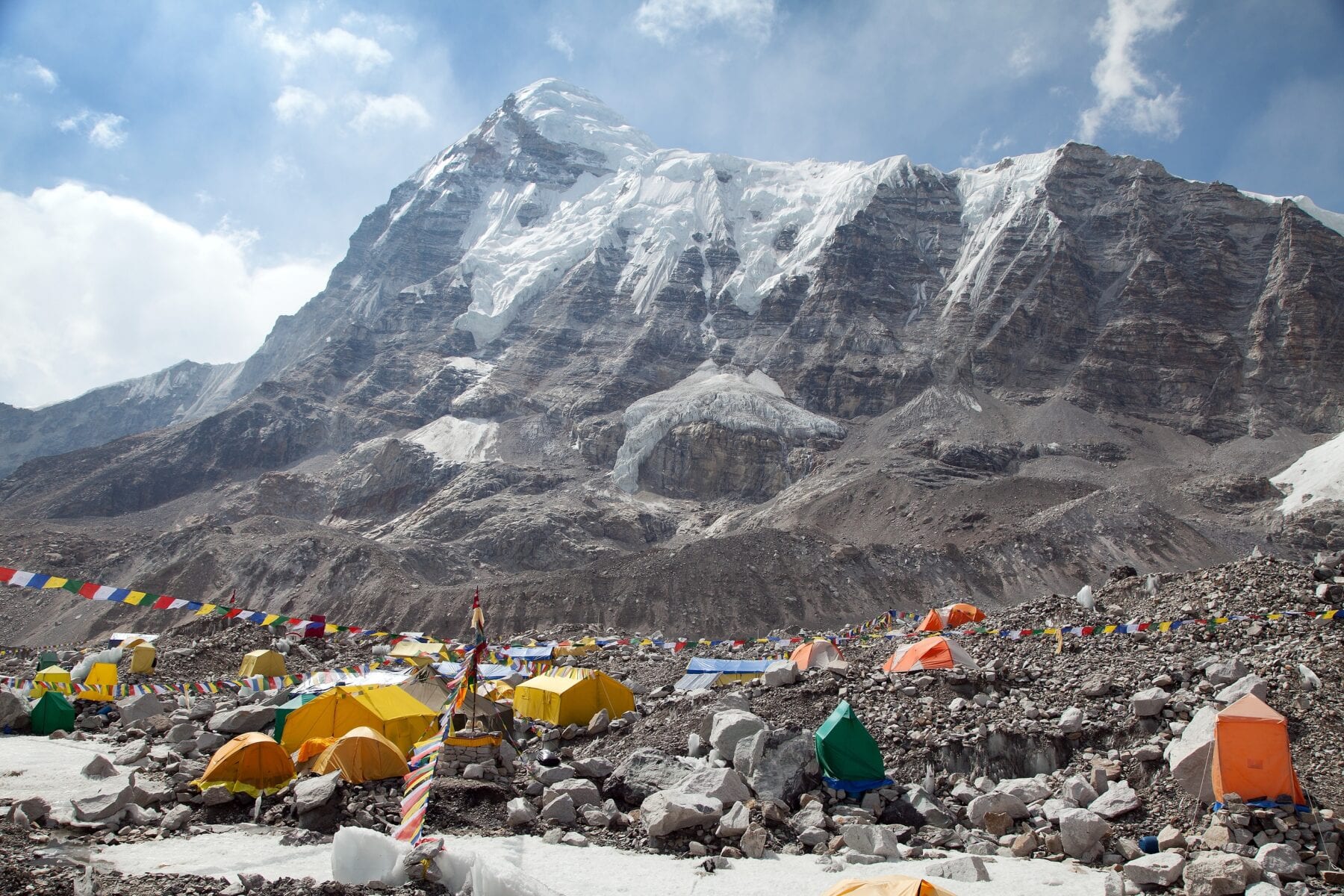 Mount Everest Base Camp uitzicht