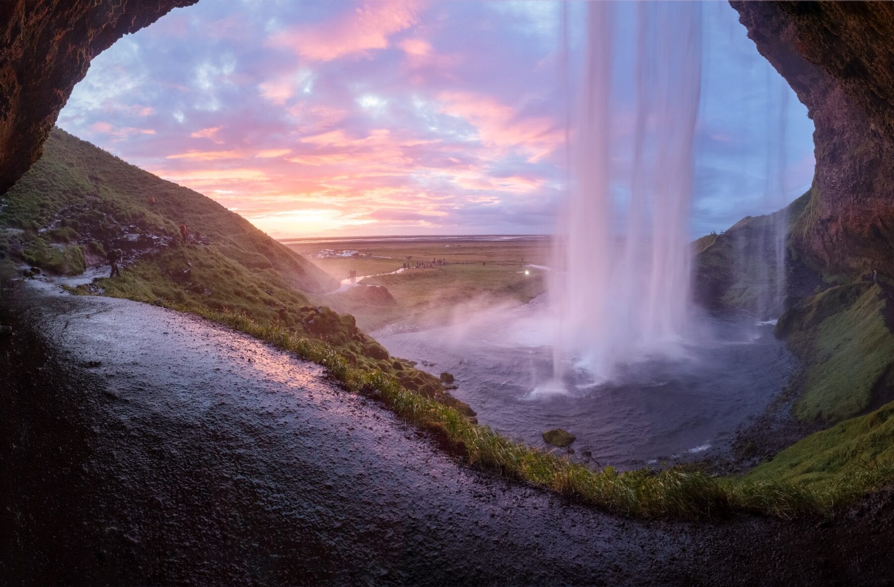 IJsland landshap waterval