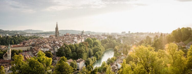 Bern overview stad