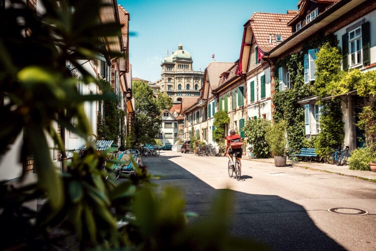 Fietser in Bern