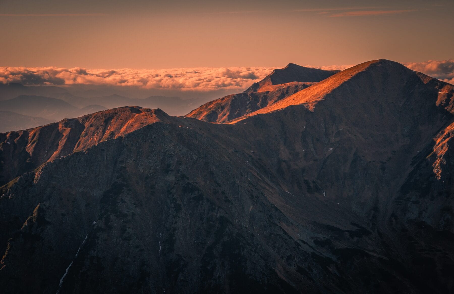 Zonsopgang Tatra gebergte Polen