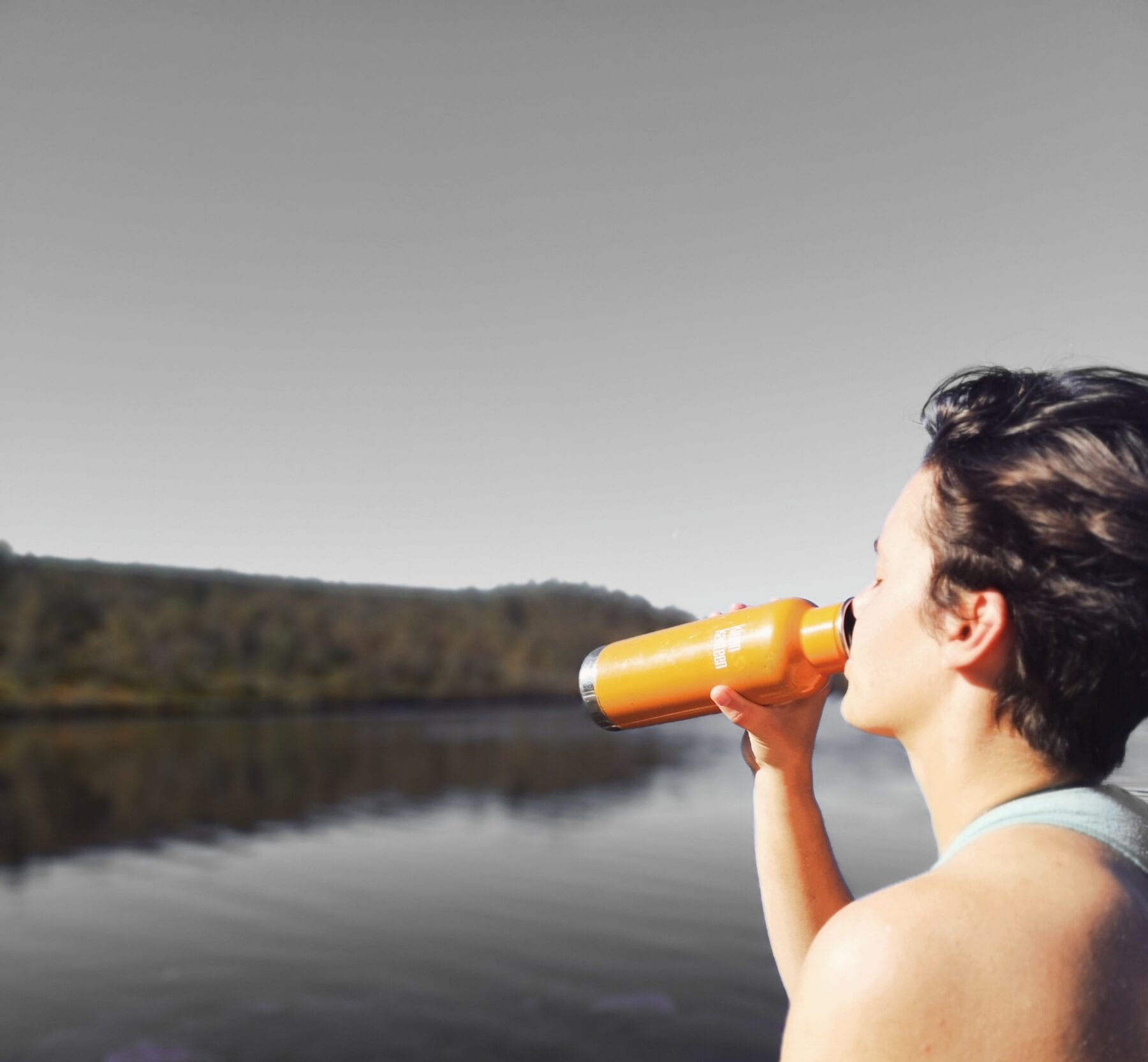 Hardlopen water drinken