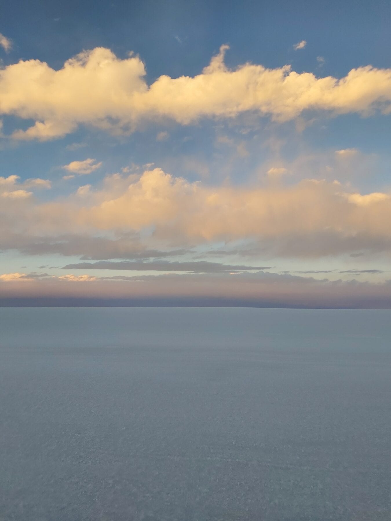 Zonsondergang zoutvlakte Bolivia