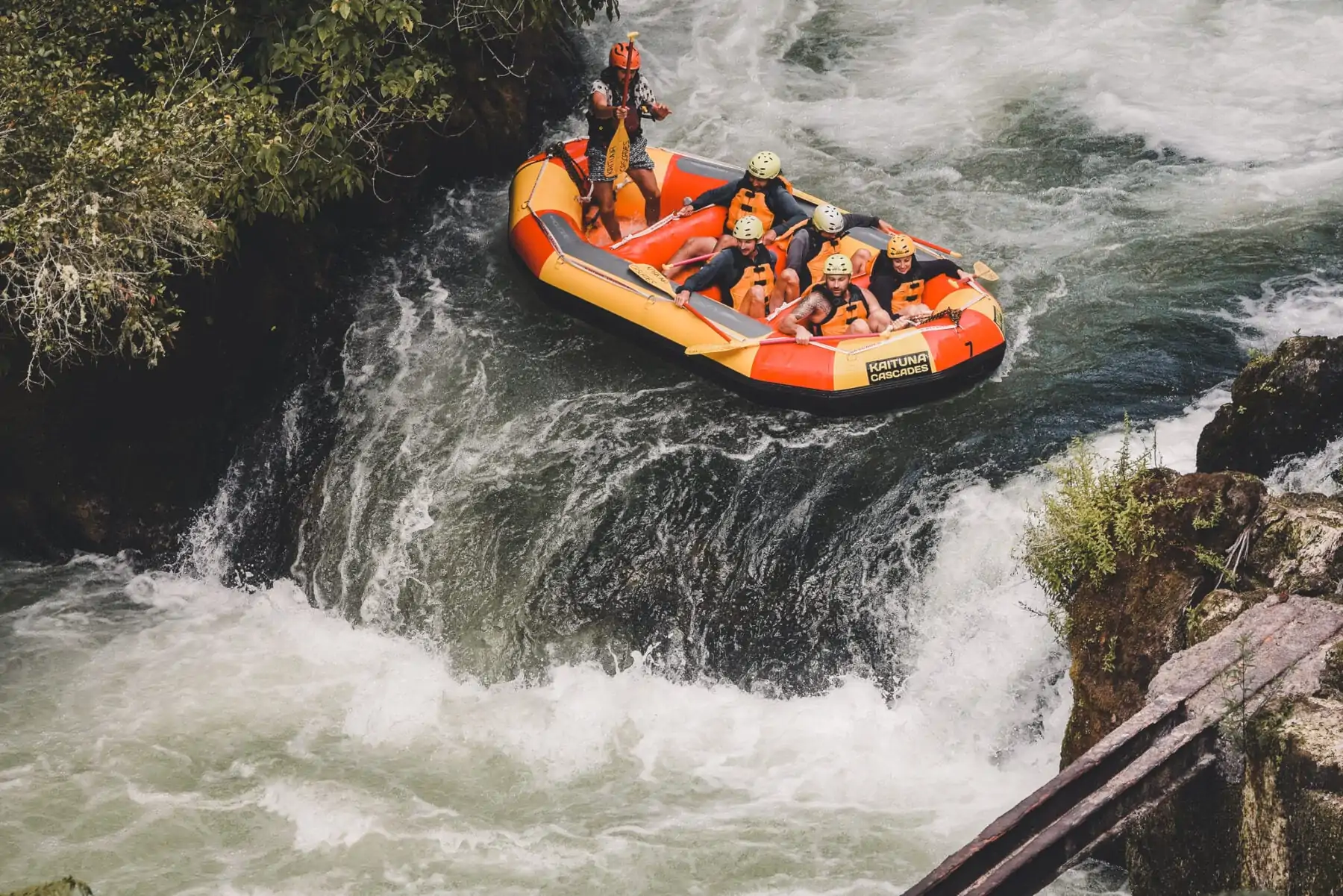 Kaituna rivier Tutea Falls Nieuw Zeeland