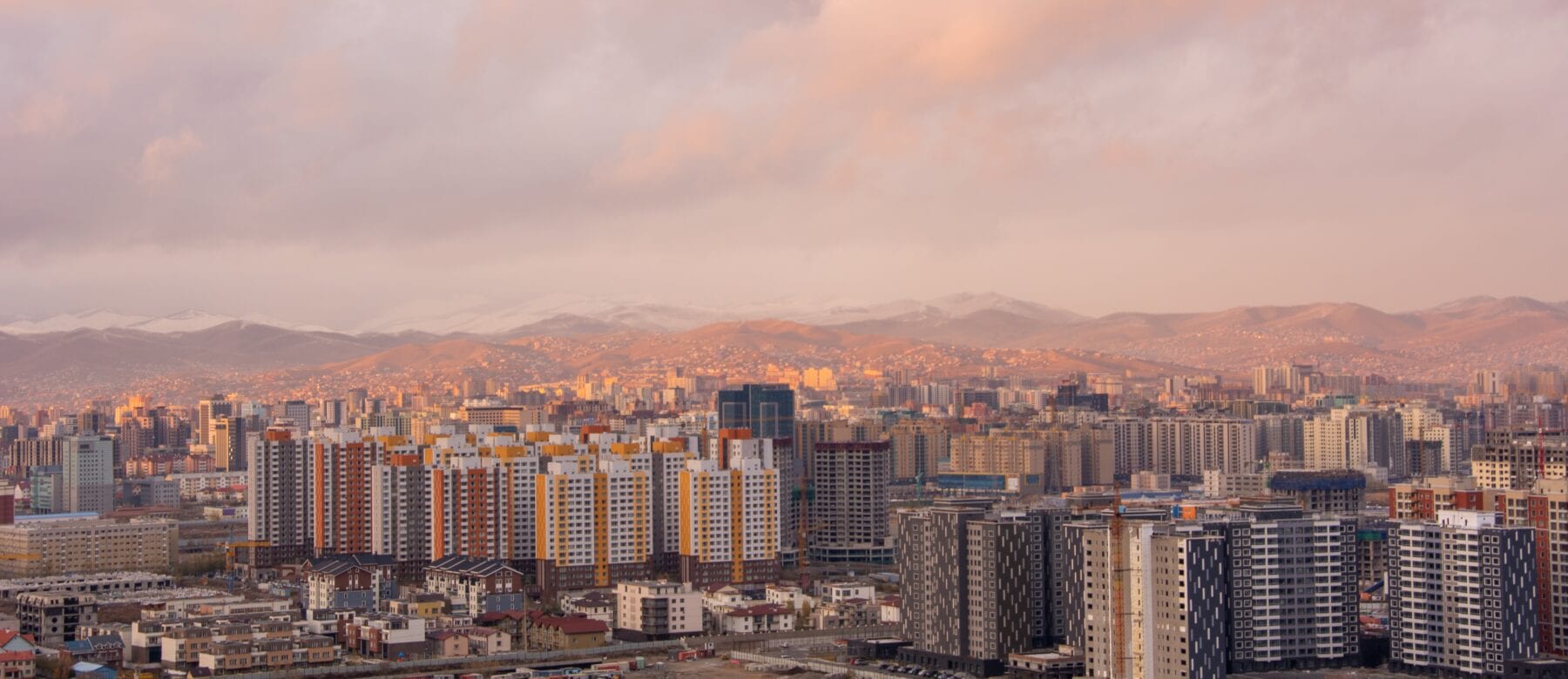 Uitzicht over de hoofdstad van Mongolië
