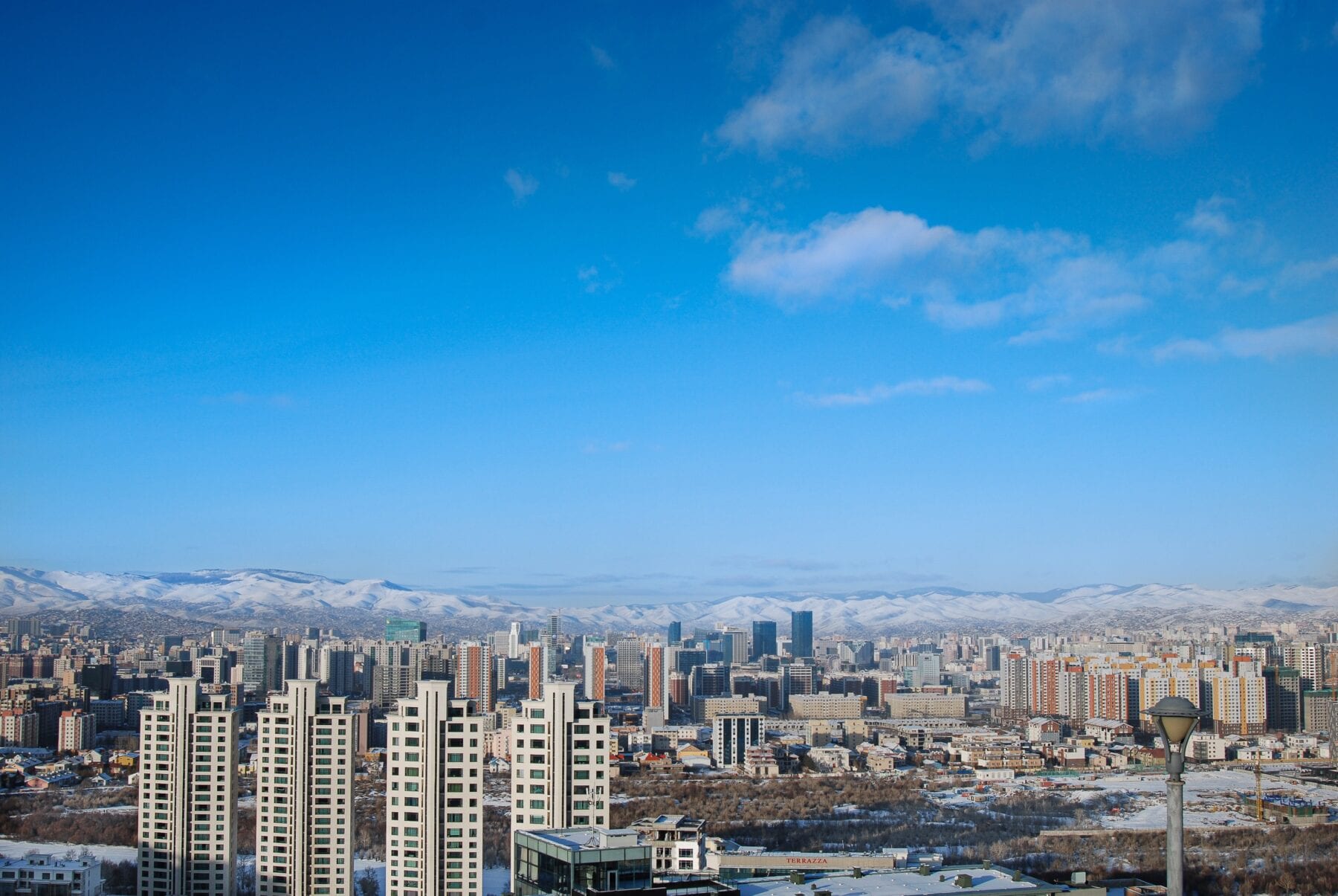 Uitzicht over de hoofdstad van Mongolië