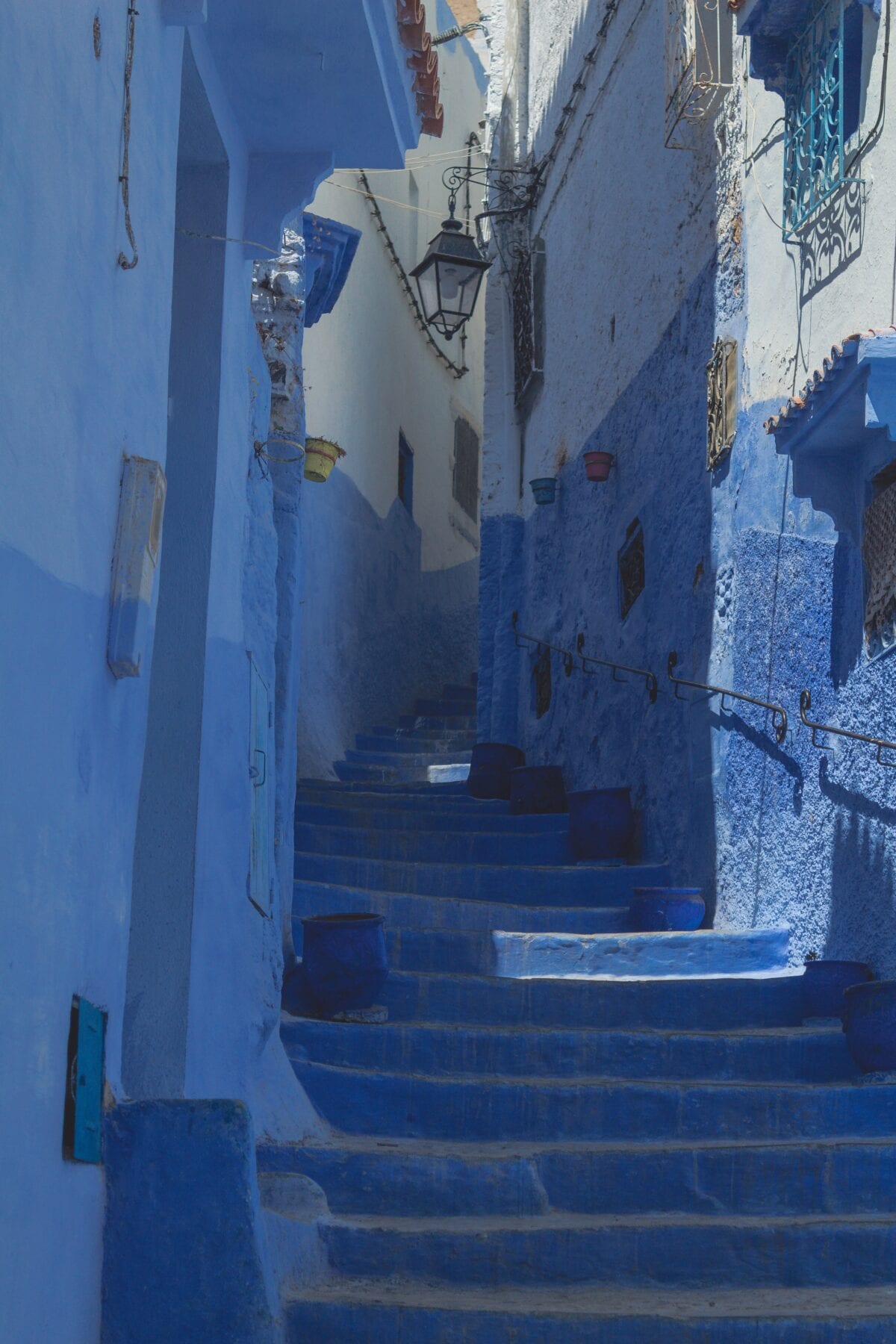 De straten in Marokko