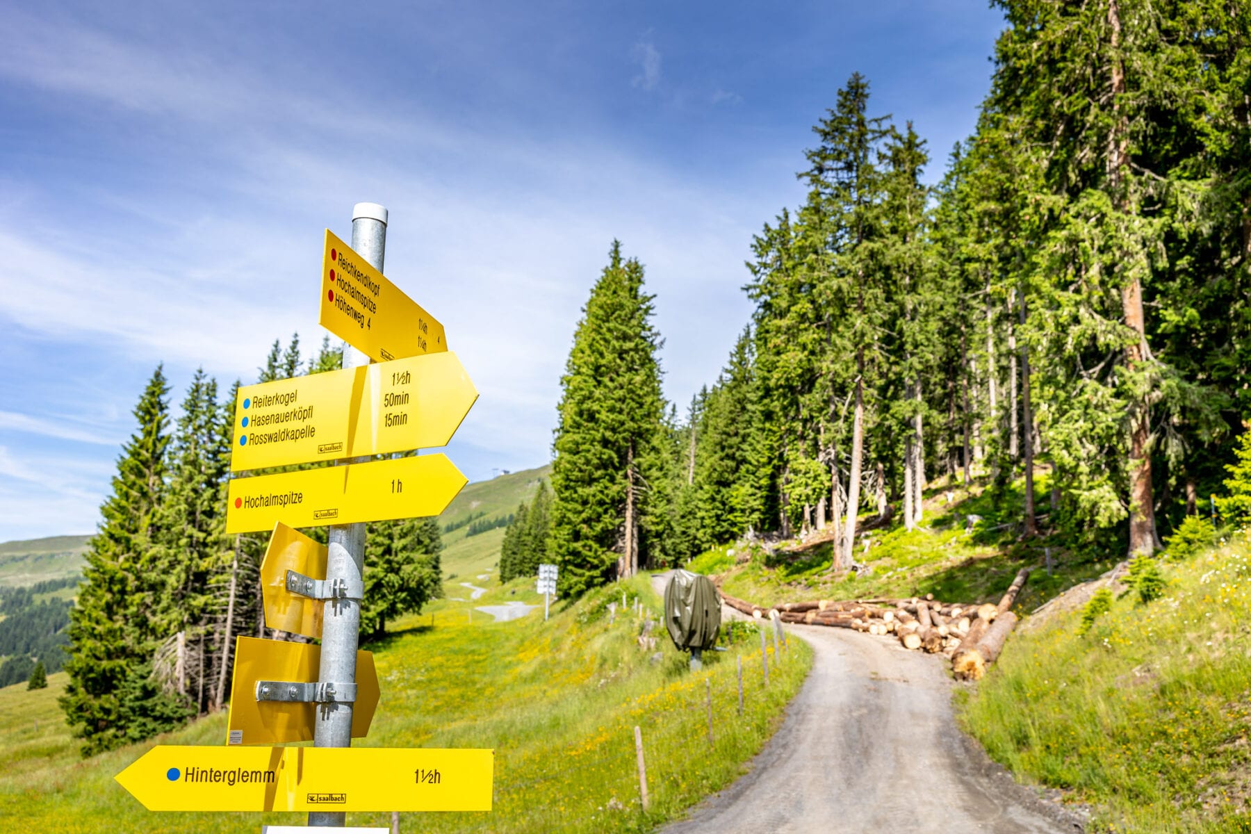 11 huts tour wandelen in Saalbach