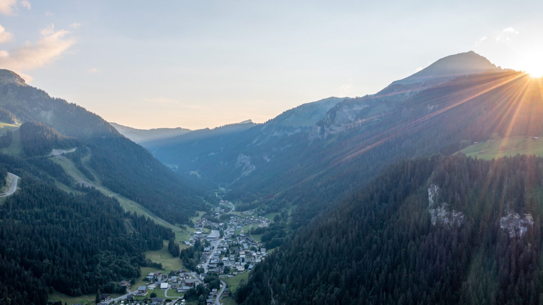 Châtel in de zomer