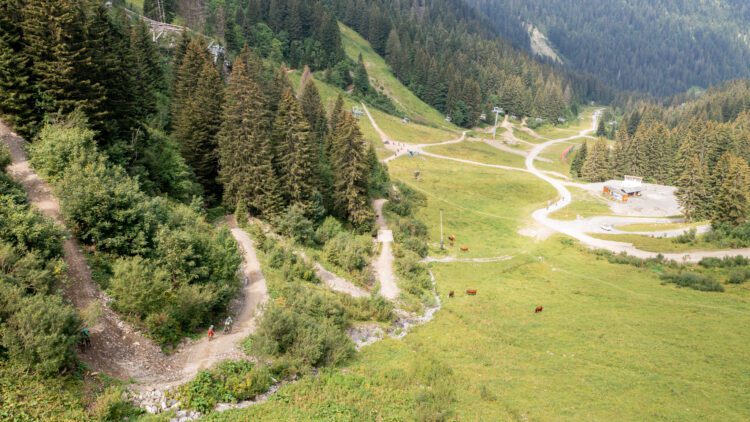 Châtel in de zomer mountainbike