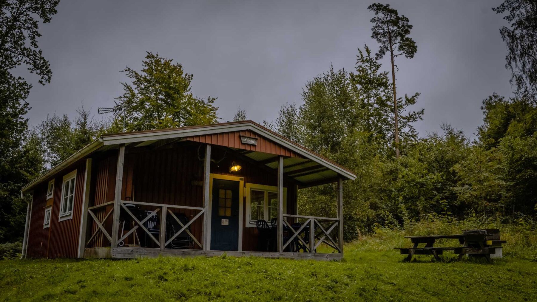 Åsnen National Park hutje