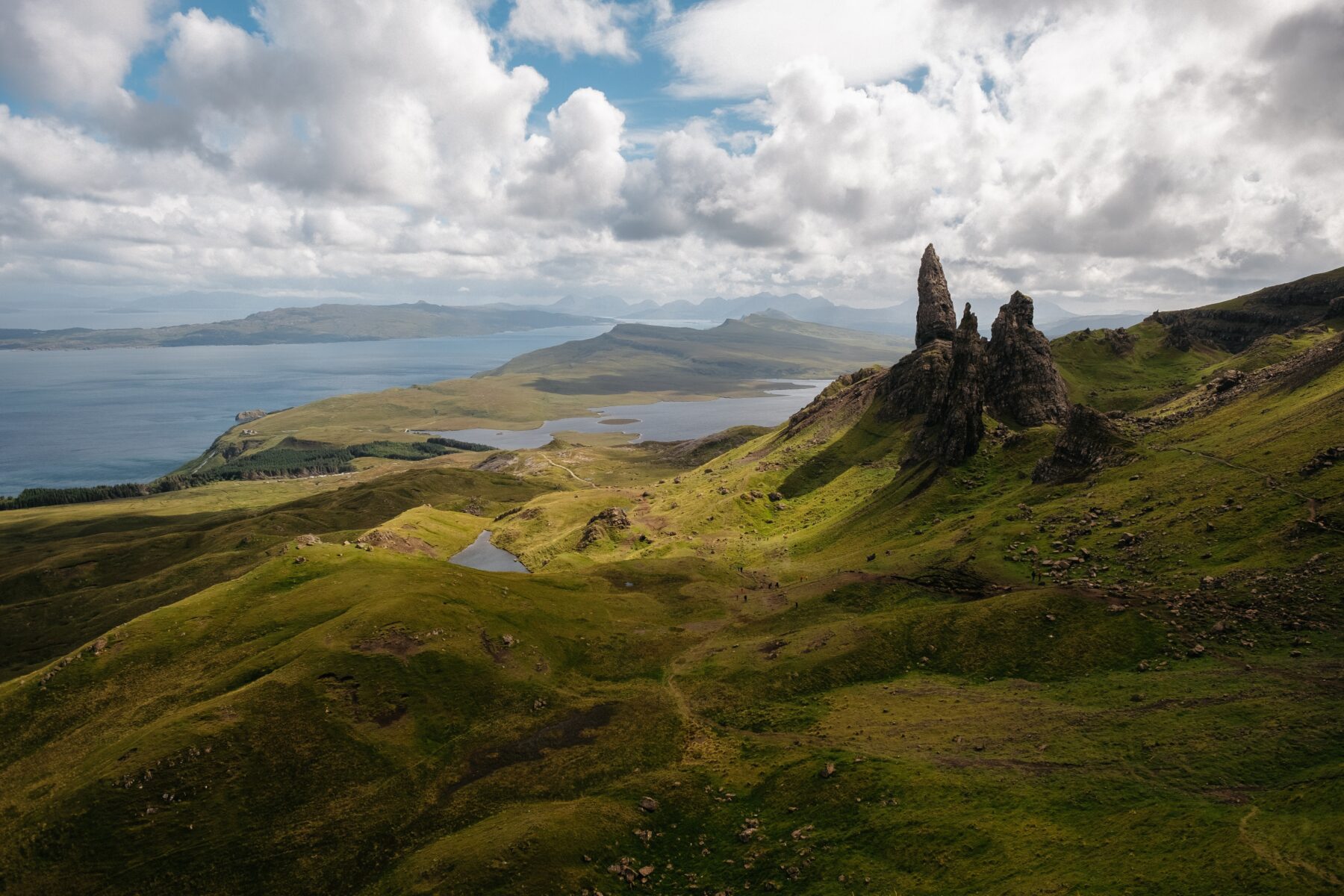 Groen landschap Skye