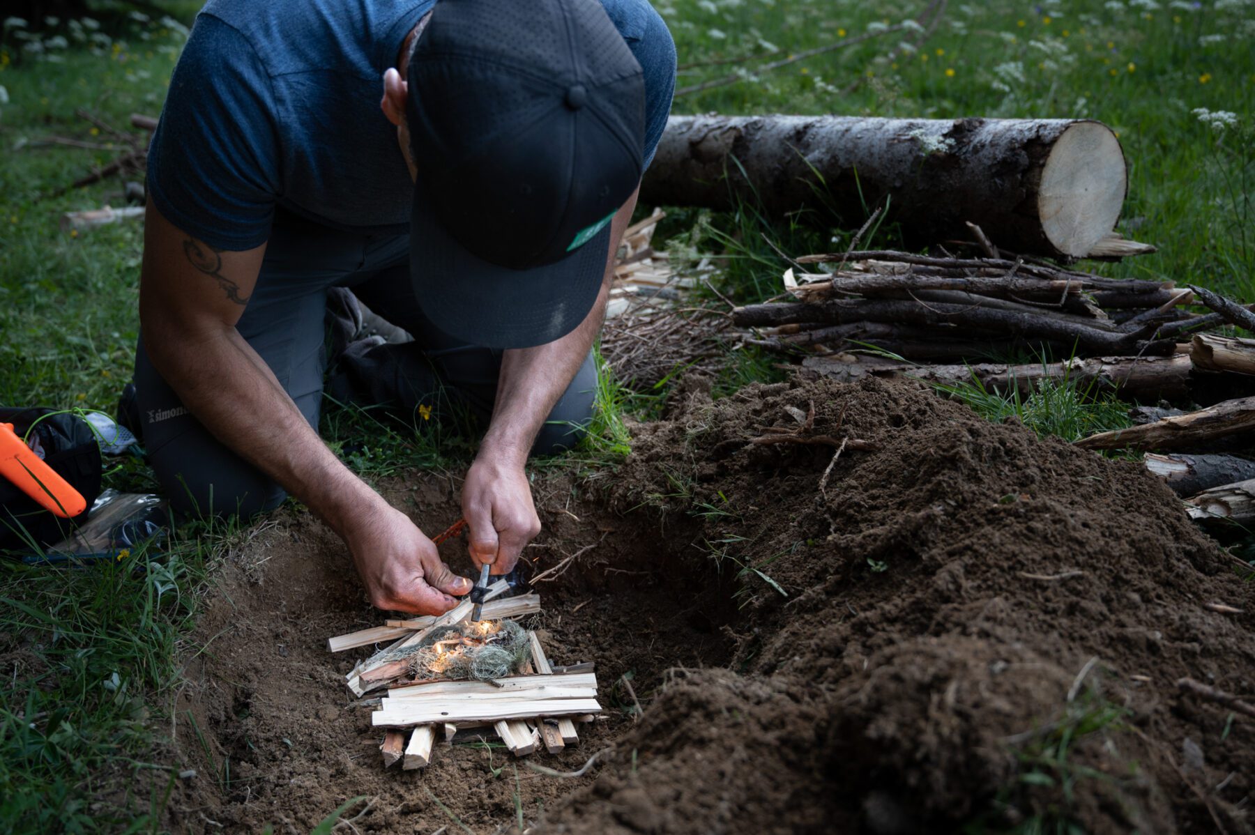 bushcraften La Plagne