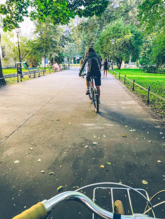 Fietsen in Krakow - Polen