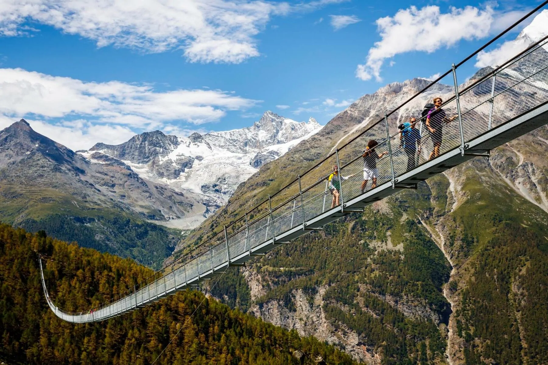 Hangbruggen in Zwitserland