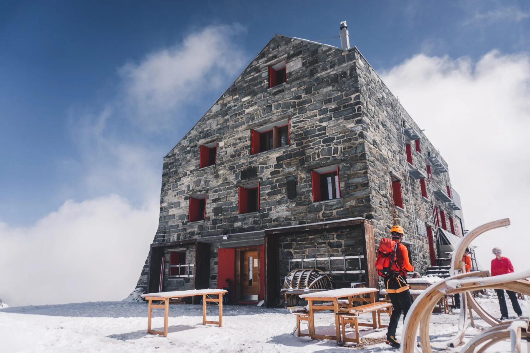 Hut in de buurt van Saas Fee, Zwitserland