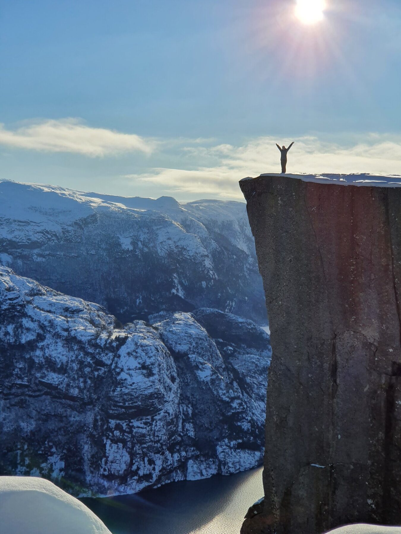 Preikestolen Fjord Noorwegen