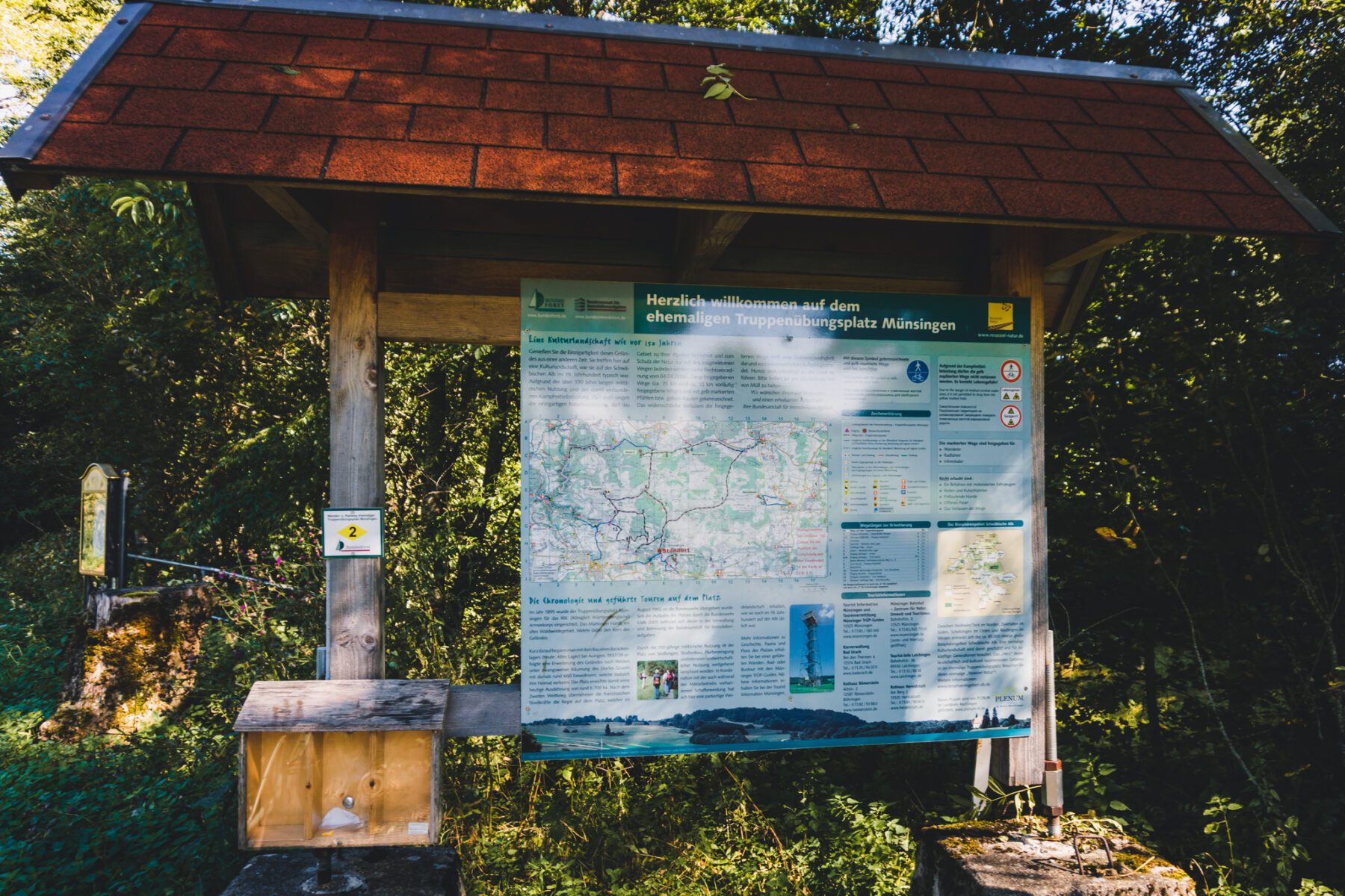 Truppenübungsplatz Münsingen infobord