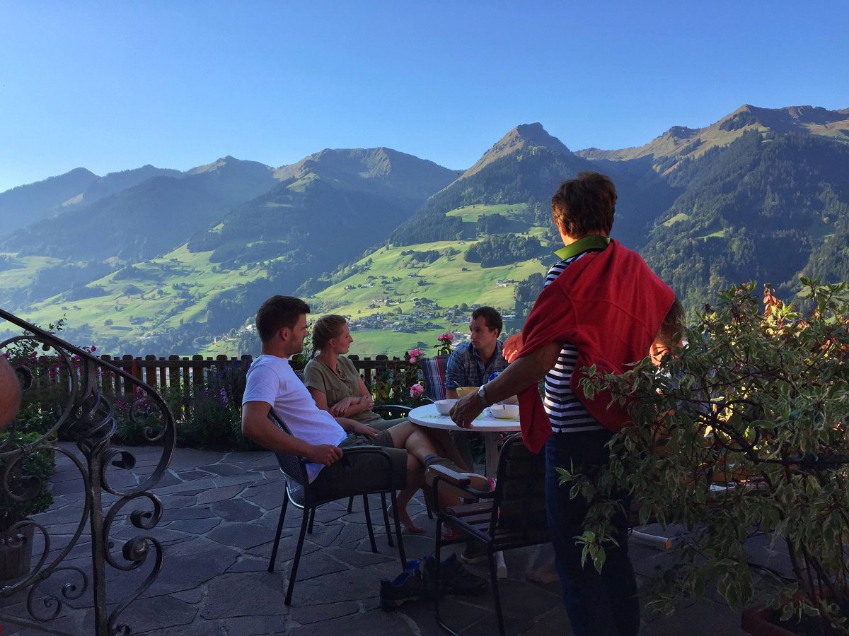 Nagenieten van onze hike in het Grosses Walsertal