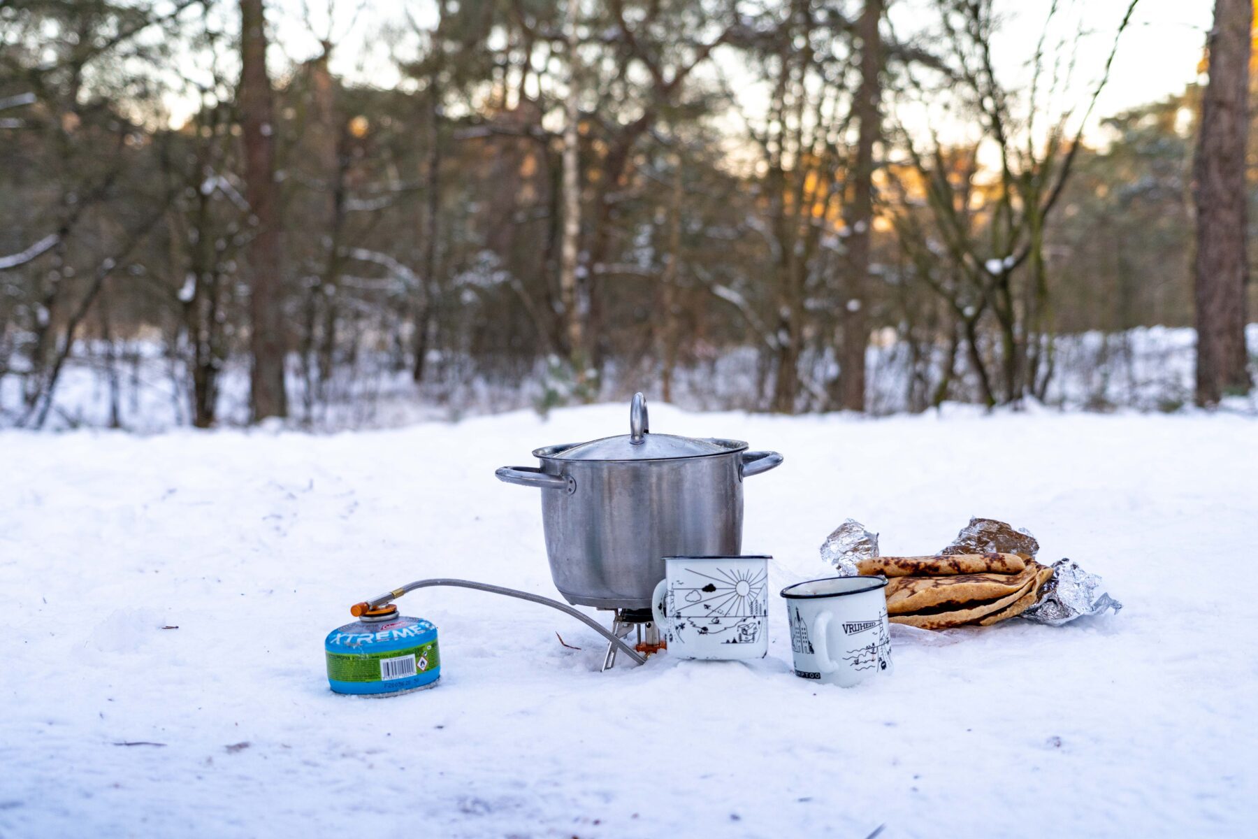 Koken tijdens winterkamperen met de camper