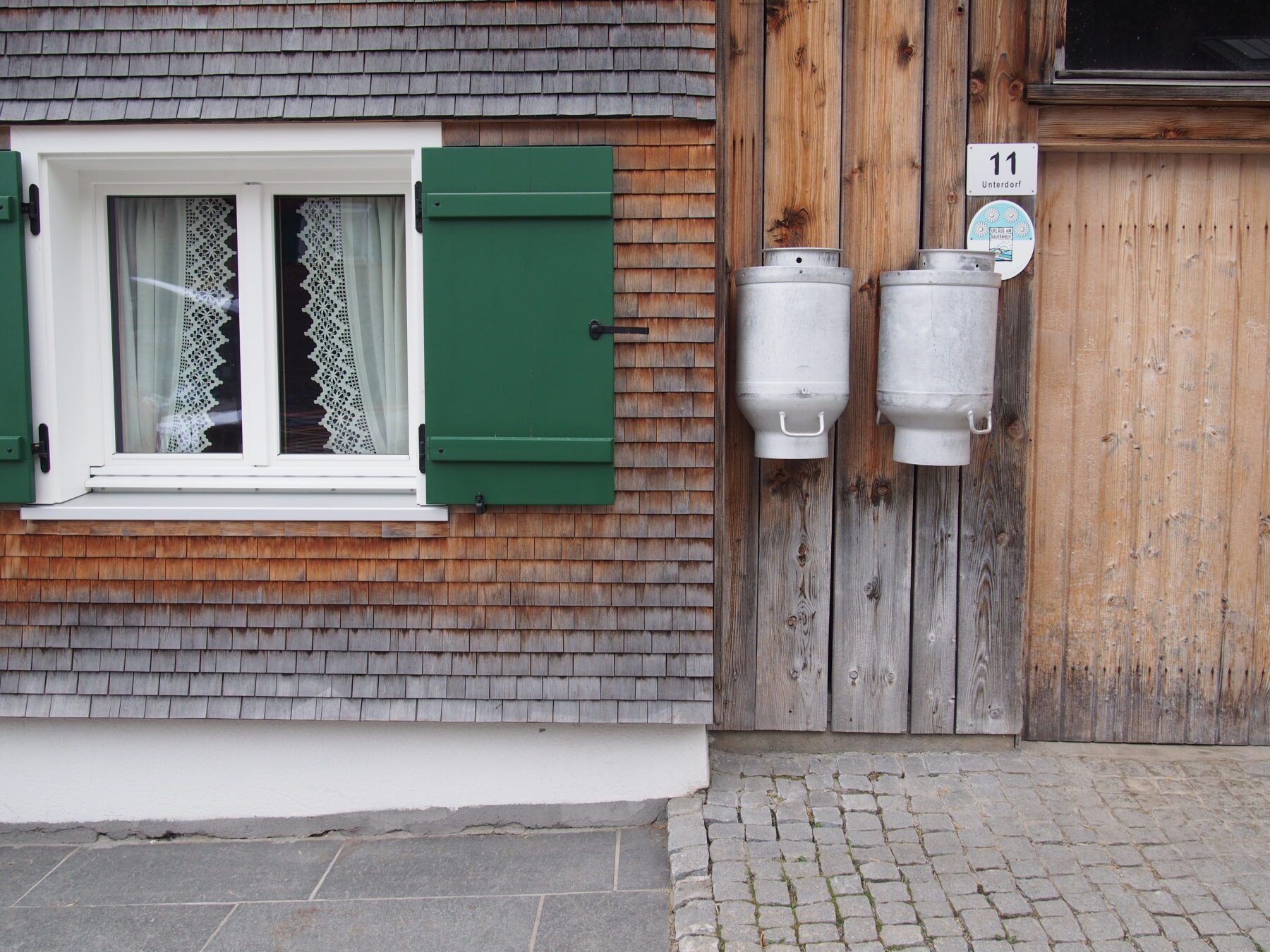 Herkenbare traditionele architectuur van Bregenzerwald