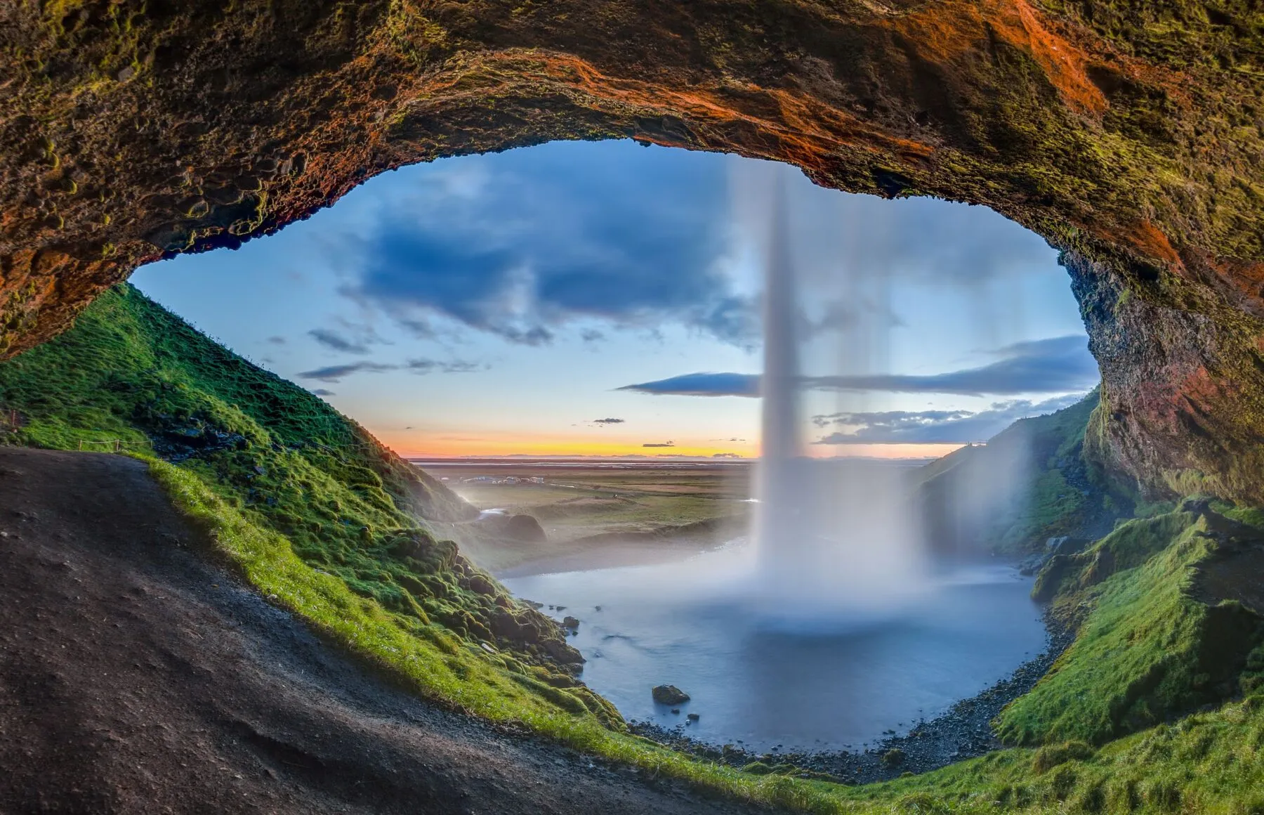 de Seljalandsfoss waterval IJsland