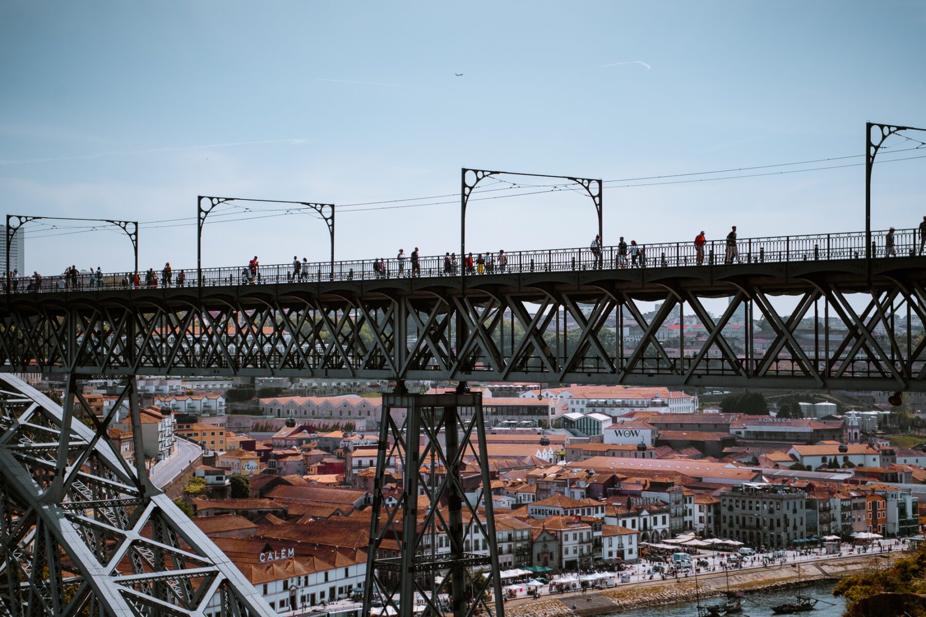 Luis I brug in Porto, Portugal