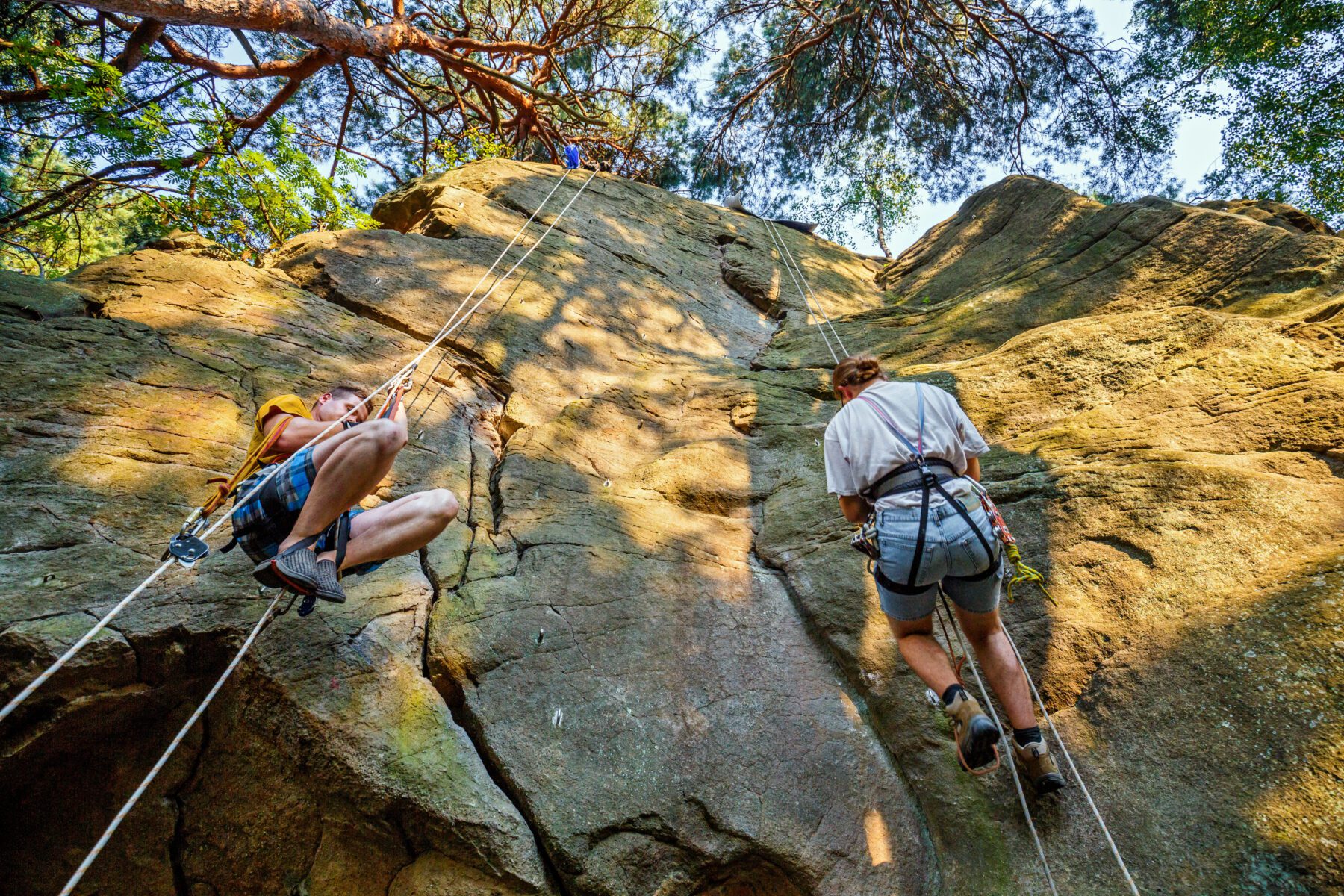 Rotsklimmen in Klein Polen